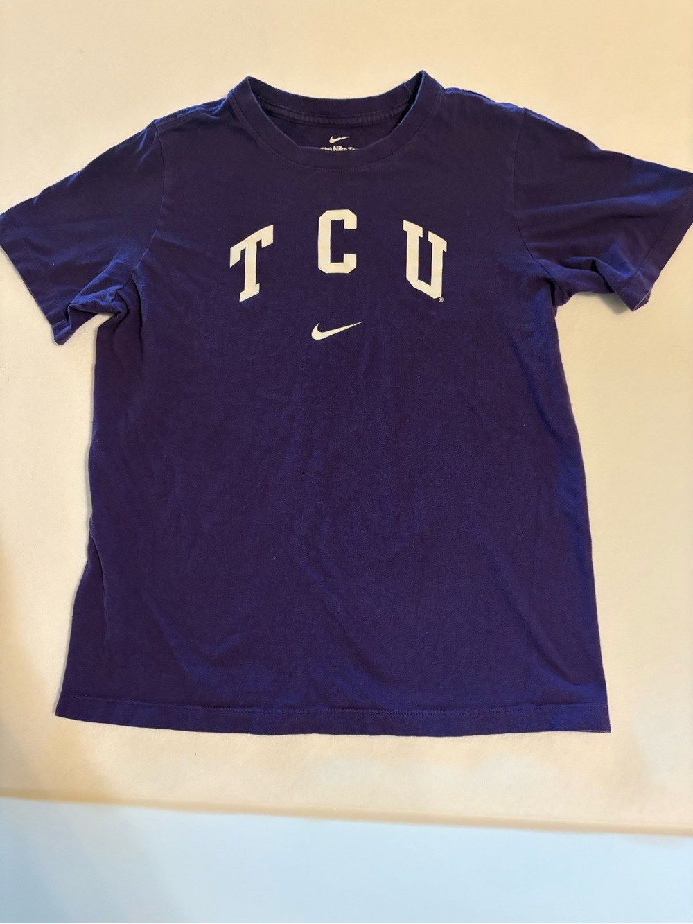 Nike TCU Purple Short-Sleeve Crew T-Shirt Child XL